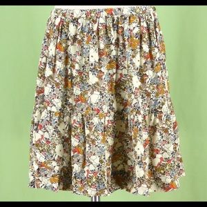 Bonpoint liberty print floral girls skirt size 12